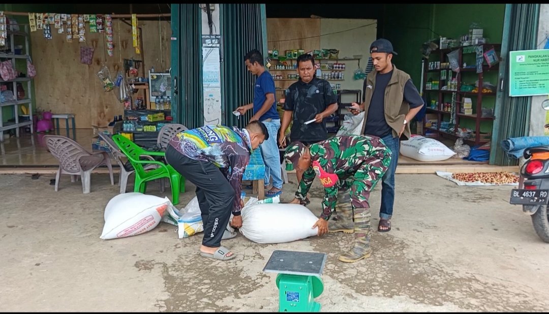 Kodim 0107/Aceh Selatan dan Bulog Dukung Petani dengan Serapan Gabah