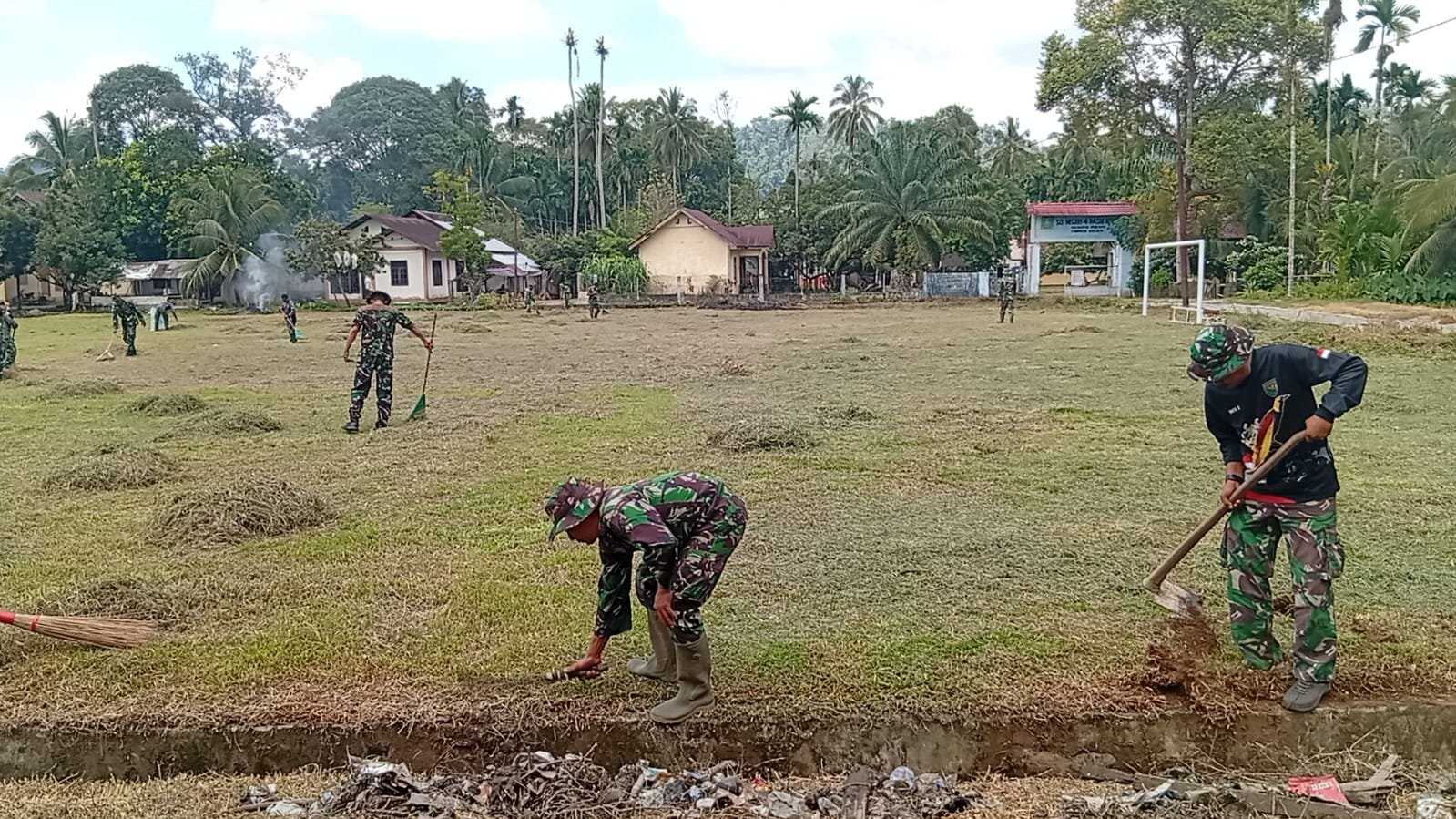 Jelang Pembukaan TMMD Ke-129, Kodim 0114/Aceh Jaya Siapkan Lapangan Sarah Raya