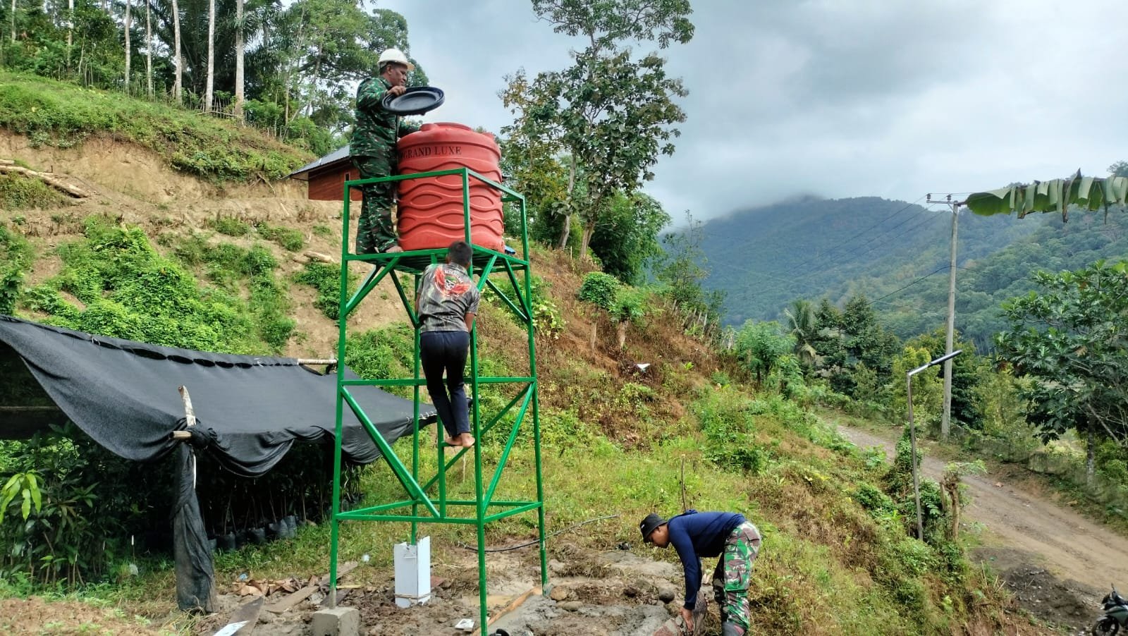 Tandon di Tower Sumur Bor Dinilai Kunci untuk Menyokong Pasokan Air Bersih di Pattuku
