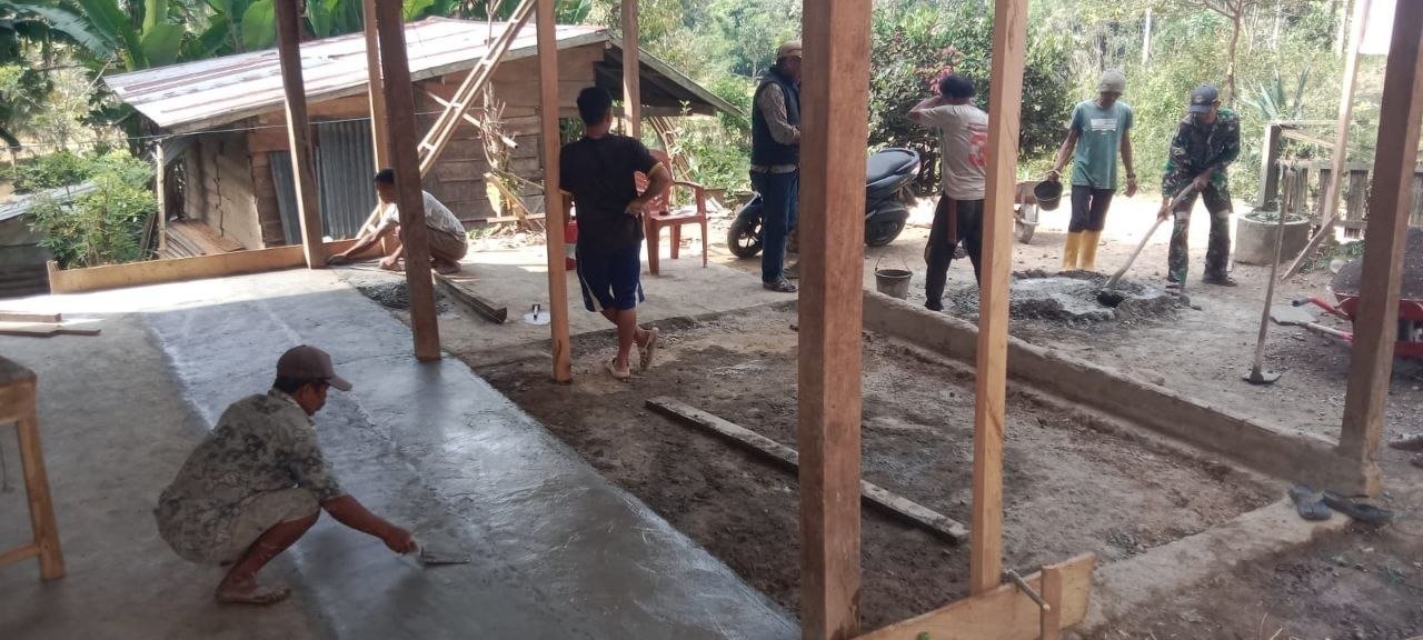 Pendampingan Satgas pada Rehabilitasi Rumah Tidak Layak Huni di Desa Patukku