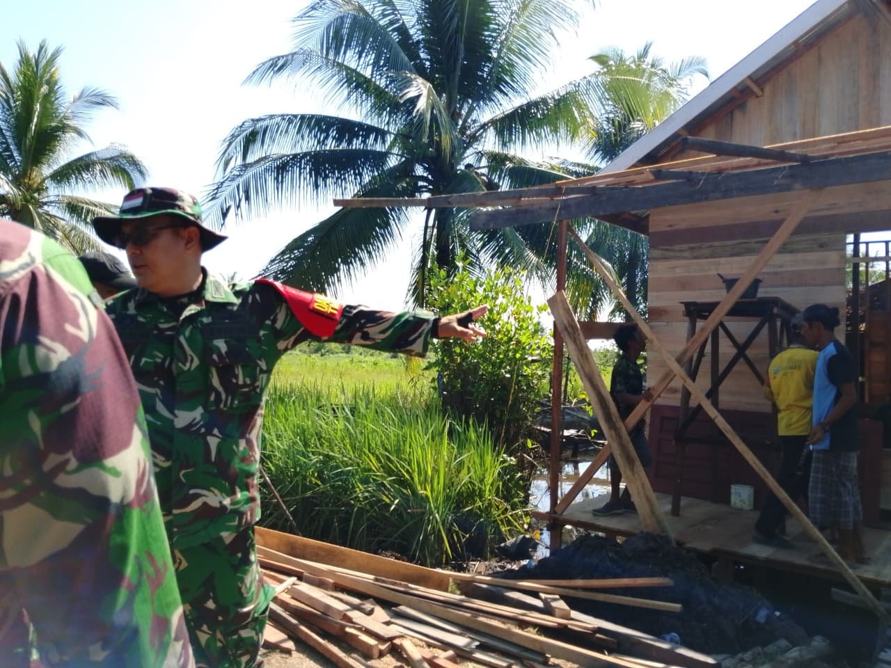 Pemantauan Kodim 1005 atas Pelaksanaan Program TMMD Ke-129 di Tamban