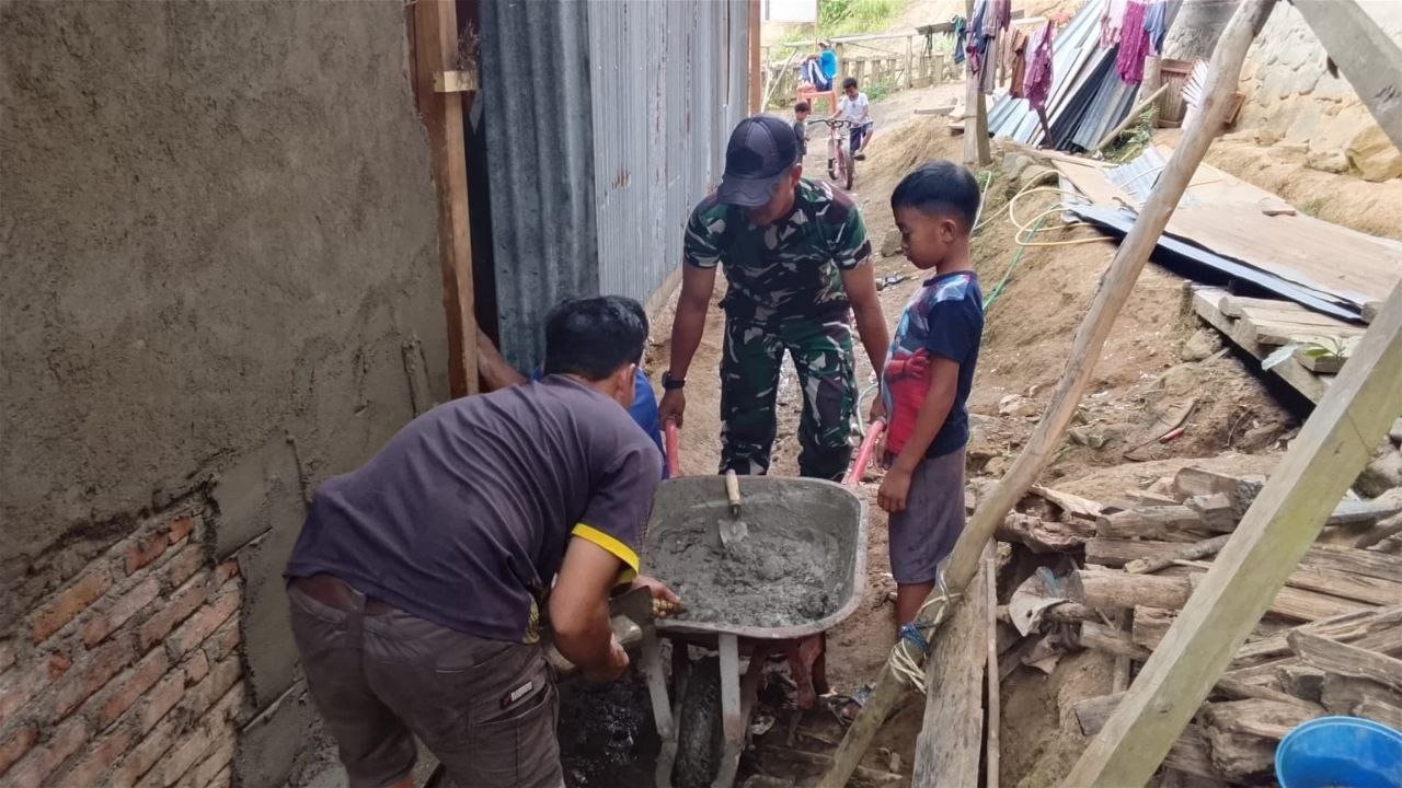 Kodim 1407/Bone dan TMMD Ke-129 Rampungkan Rehabilitasi Rumah Tidak Layak Huni di Desa Patukku