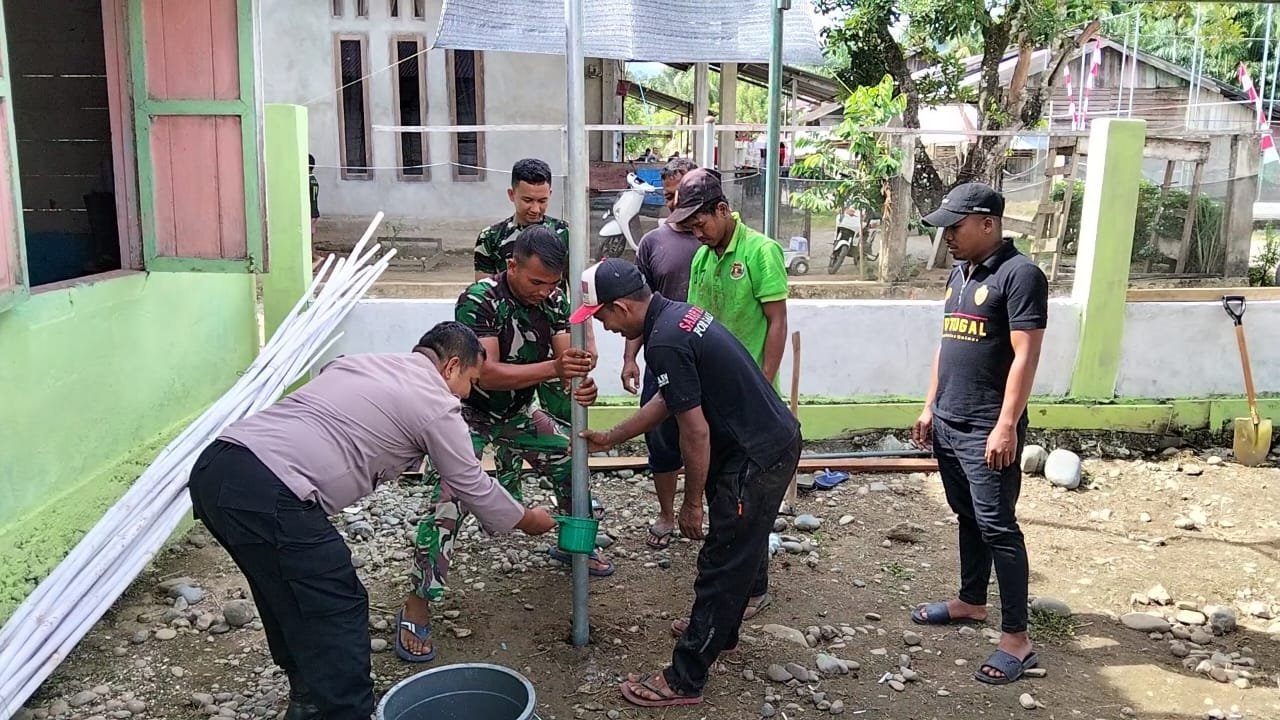TMMD Ke-129 Realisasikan Pembuatan Sumur Bor di Kecamatan Pasie Raya