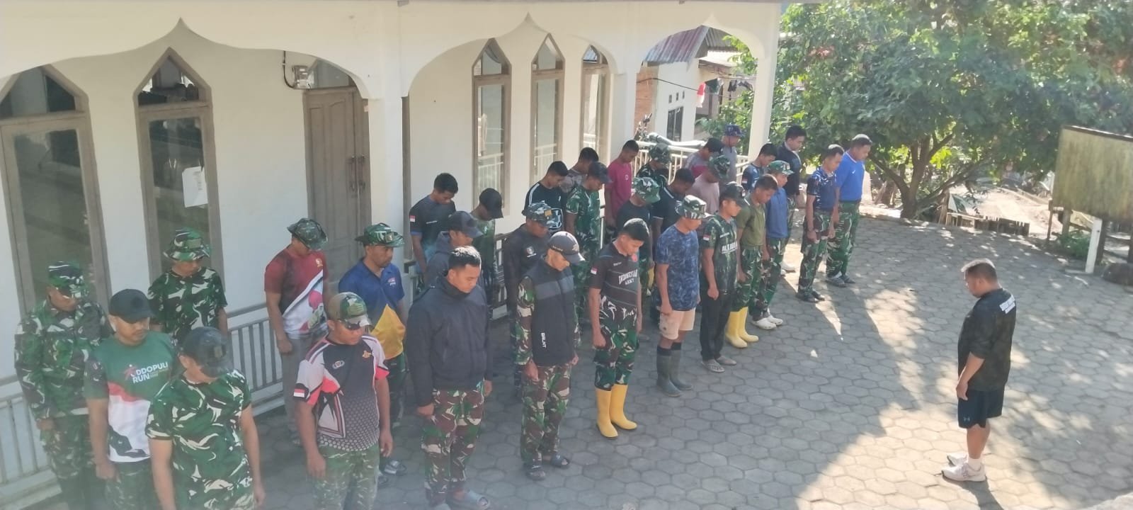 Pendampingan Pekerjaan TMMD Dimulai, Satgas Kodim 1407/Bone Gelar Apel Pagi di Kecamatan Bontocani