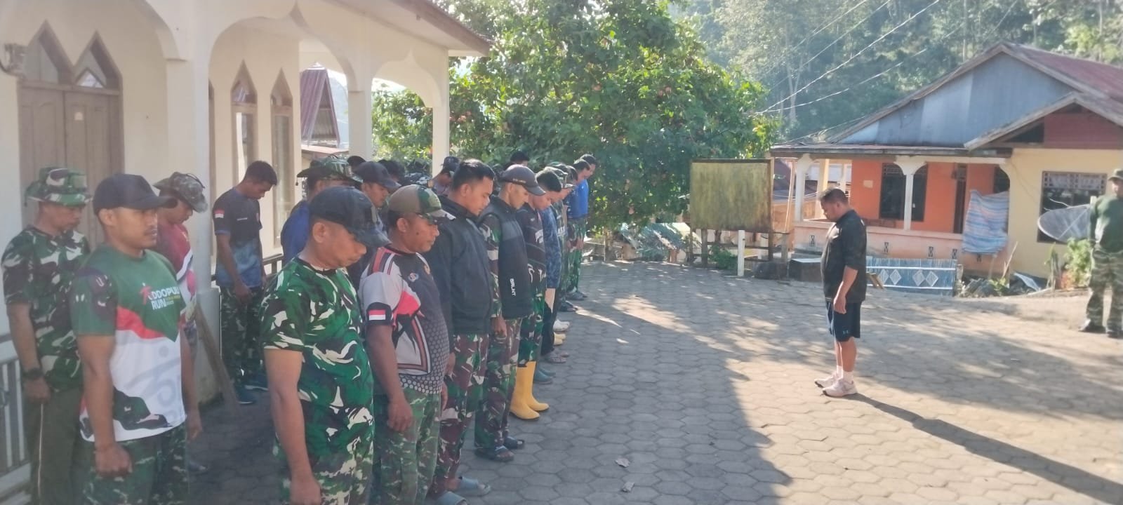 Apel Pagi Satgas TMMD Ke-129 Kodim 1407/Bone Jadi Awalan Kegiatan di Lokasi TMMD Kecamatan Bontocani