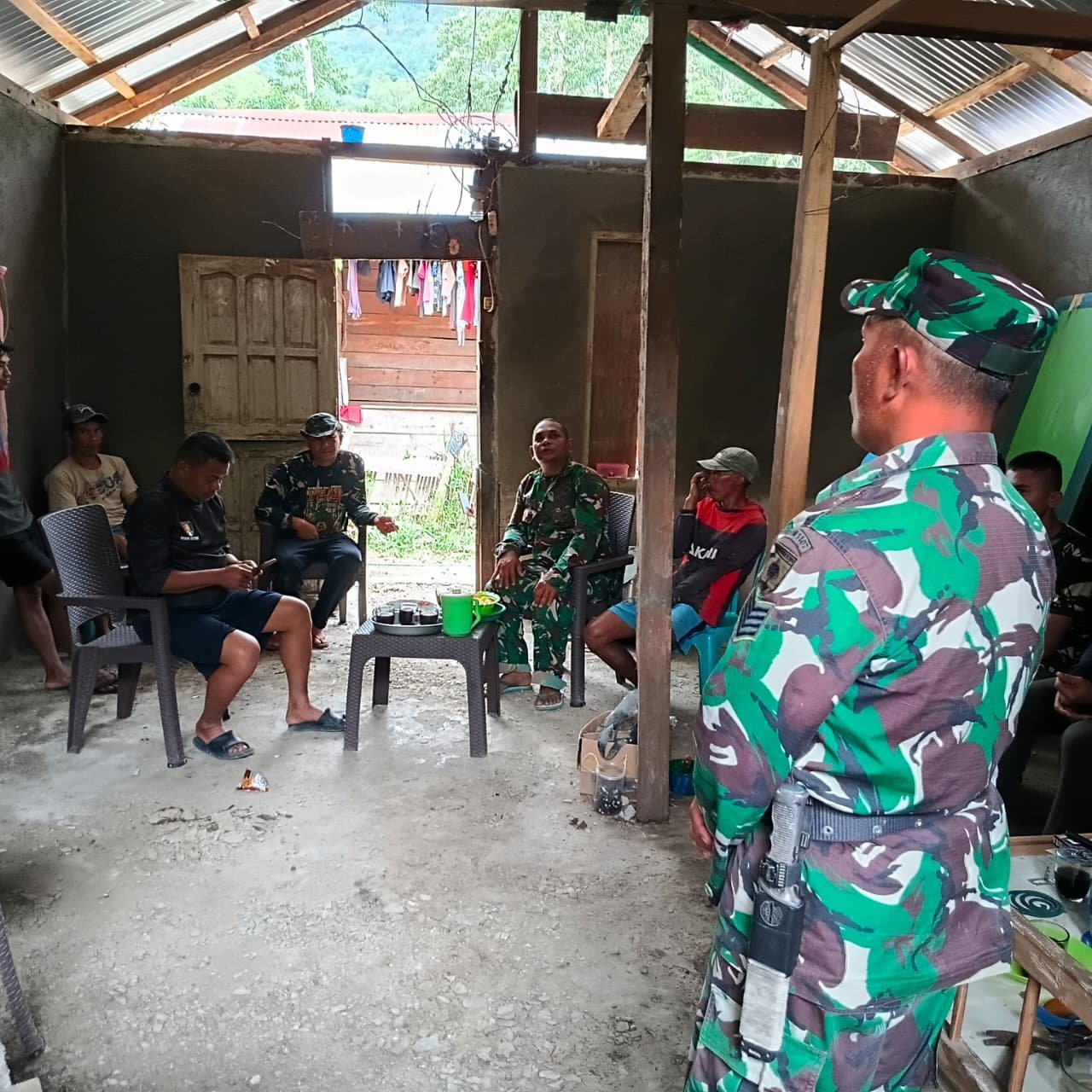 Pendampingan Personel Satgas TMMD pada Pembangunan Sasaran Fisik di Kecamatan Bontocani