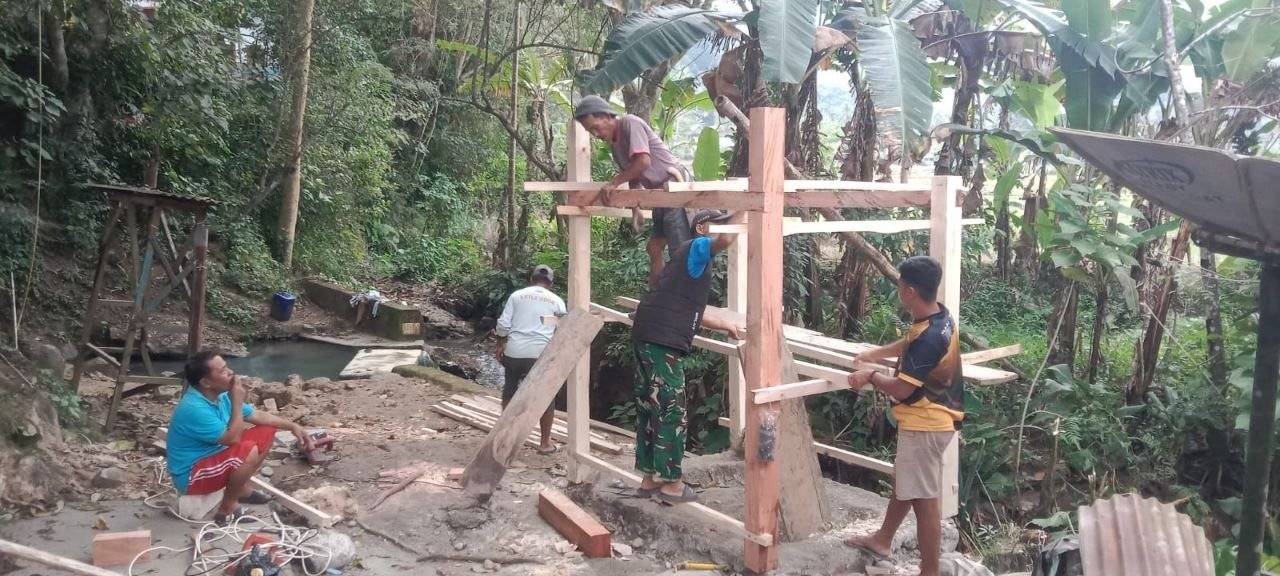 TMMD Ke-129 Hadirkan Fasilitas MCK di Sekitar Pasar Dusun Patukku