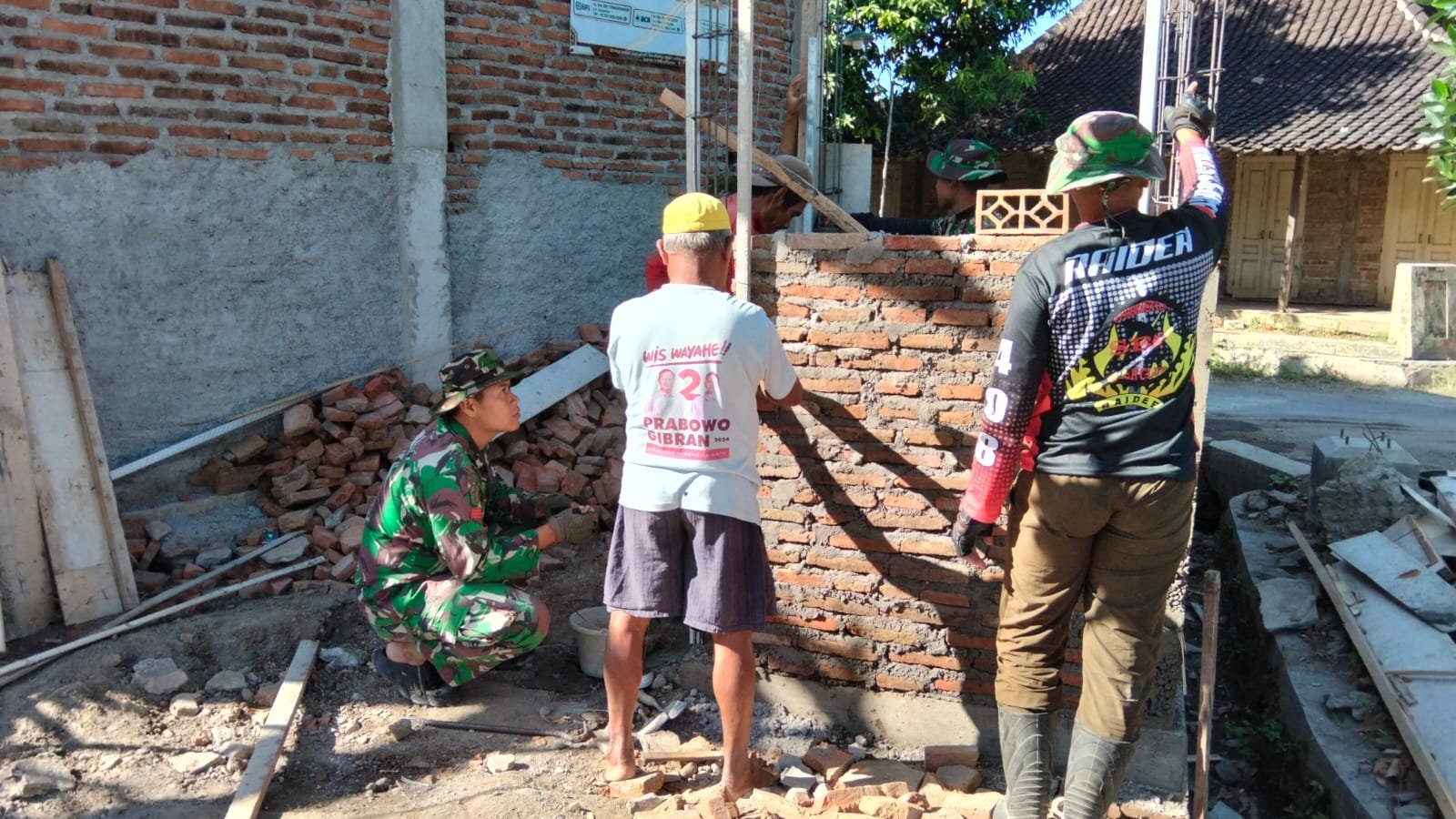 Pembangunan Masjid Al-Mubarok Parangjoro Dikebut Kodim 0726/Sukoharjo