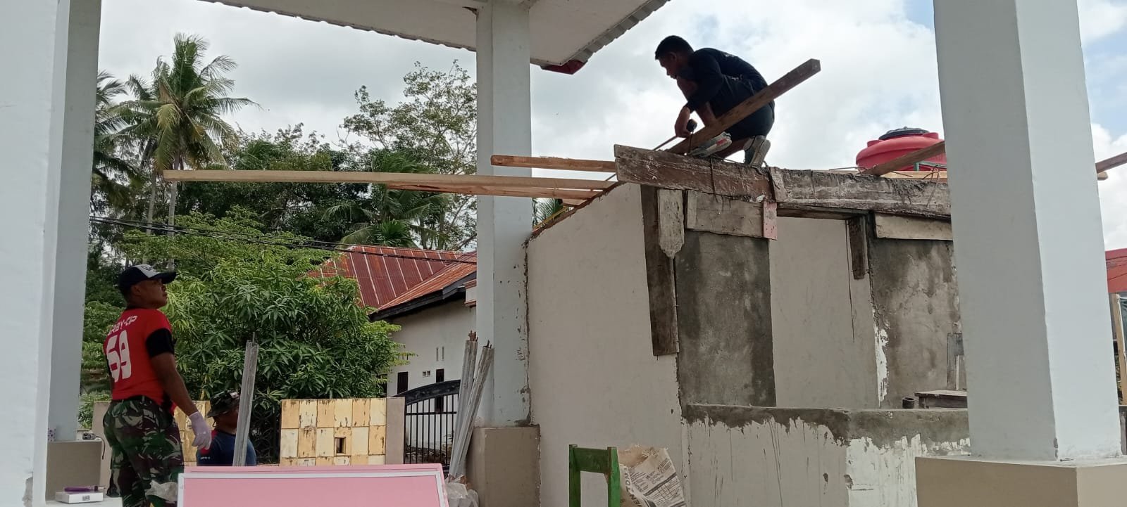 Program TMMD Kodim 1407/Bone Tingkatkan Progres Pemasangan Jambanisasi di Maroanging