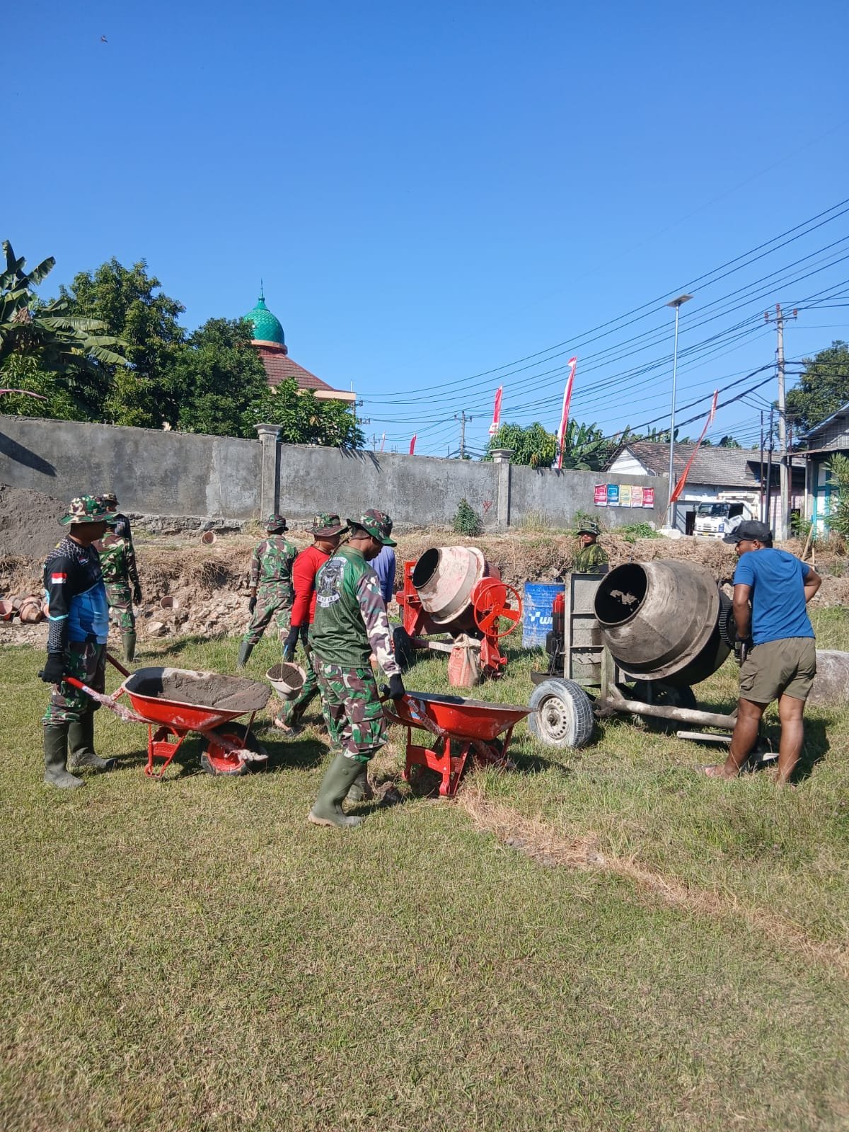 Talud di Lokasi Sasaran Fisik Capai Percepatan Berkat Kolaborasi Satgas TMMD dan Warga
