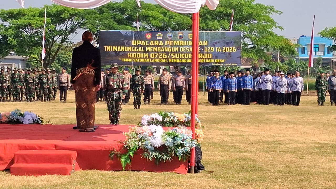 Desa Parangjoro Jadi Titik Awal Pelaksanaan TMMD Reguler ke-129 Kodim 0726/Sukoharjo