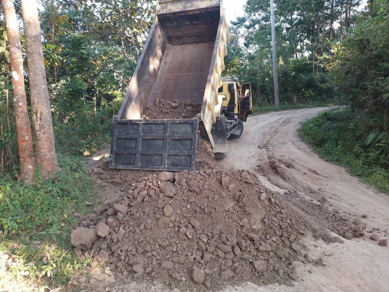 Distribusi Tanah Timbunan TMMD, Akses Desa Patukku Berubah