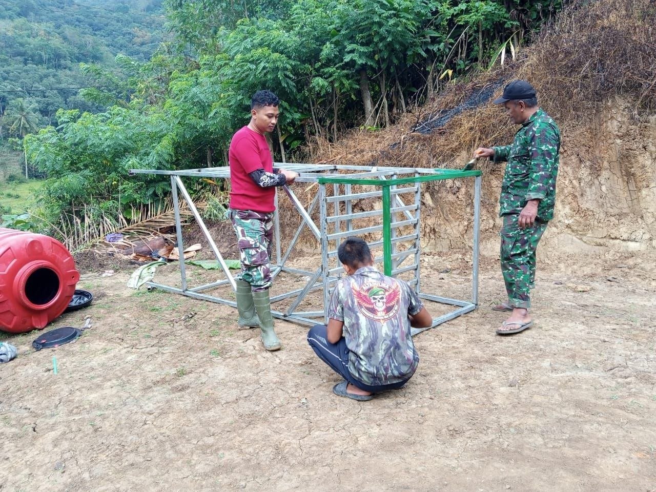 Dari Sumur Bor ke Tandon: Satgas TMMD Bone Bangun Infrastruktur Air