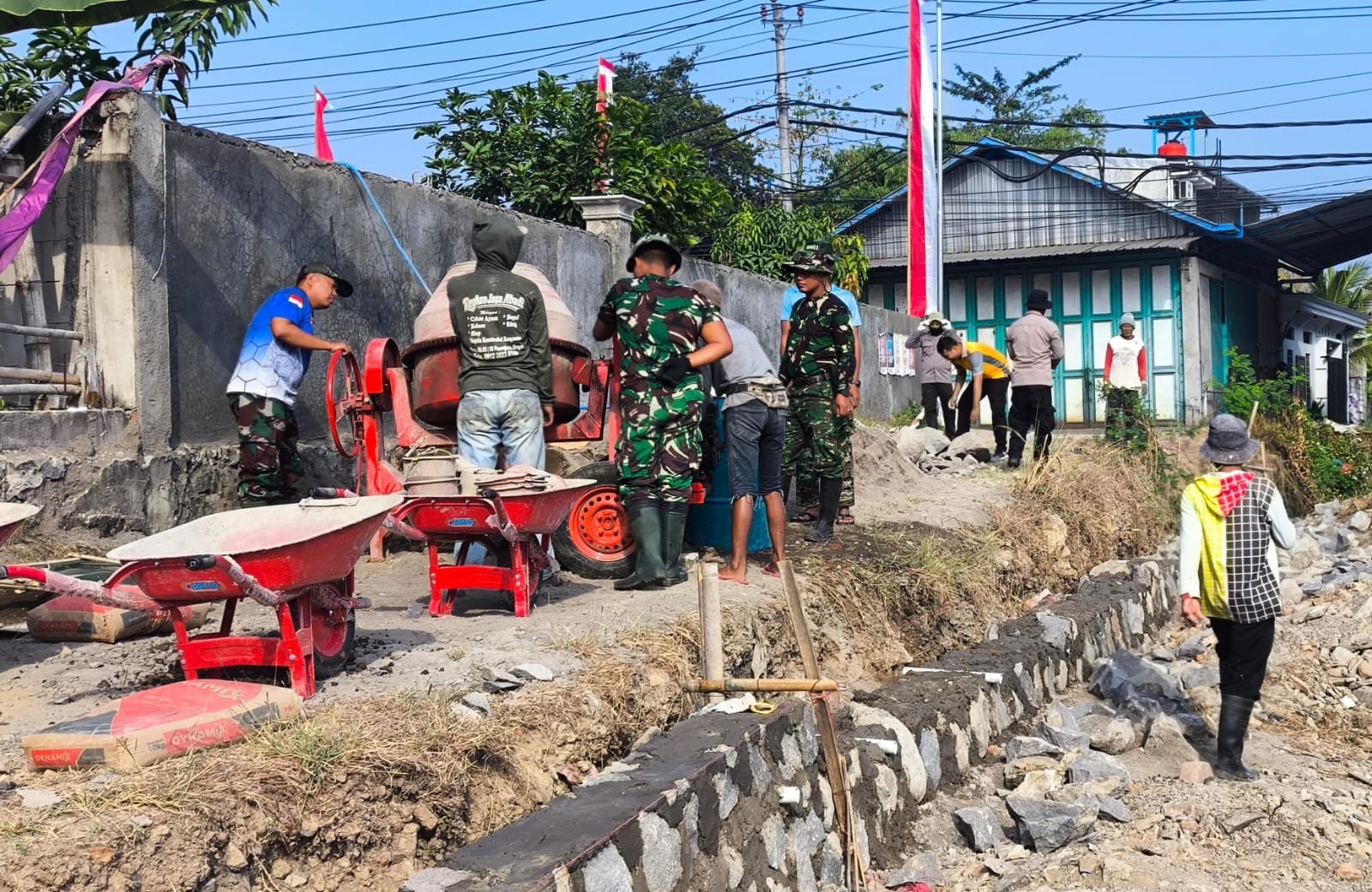 Talud TMMD di Jengkangan, Infrastruktur Penahan Longsor