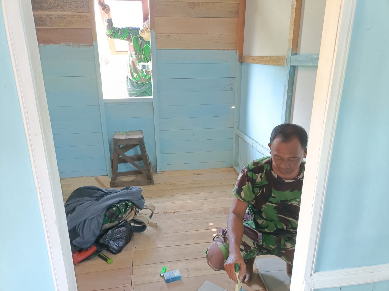 Progres Rehab Rumah Kai Birhasani Capai 100 Persen, Pengecatan Berjalan
