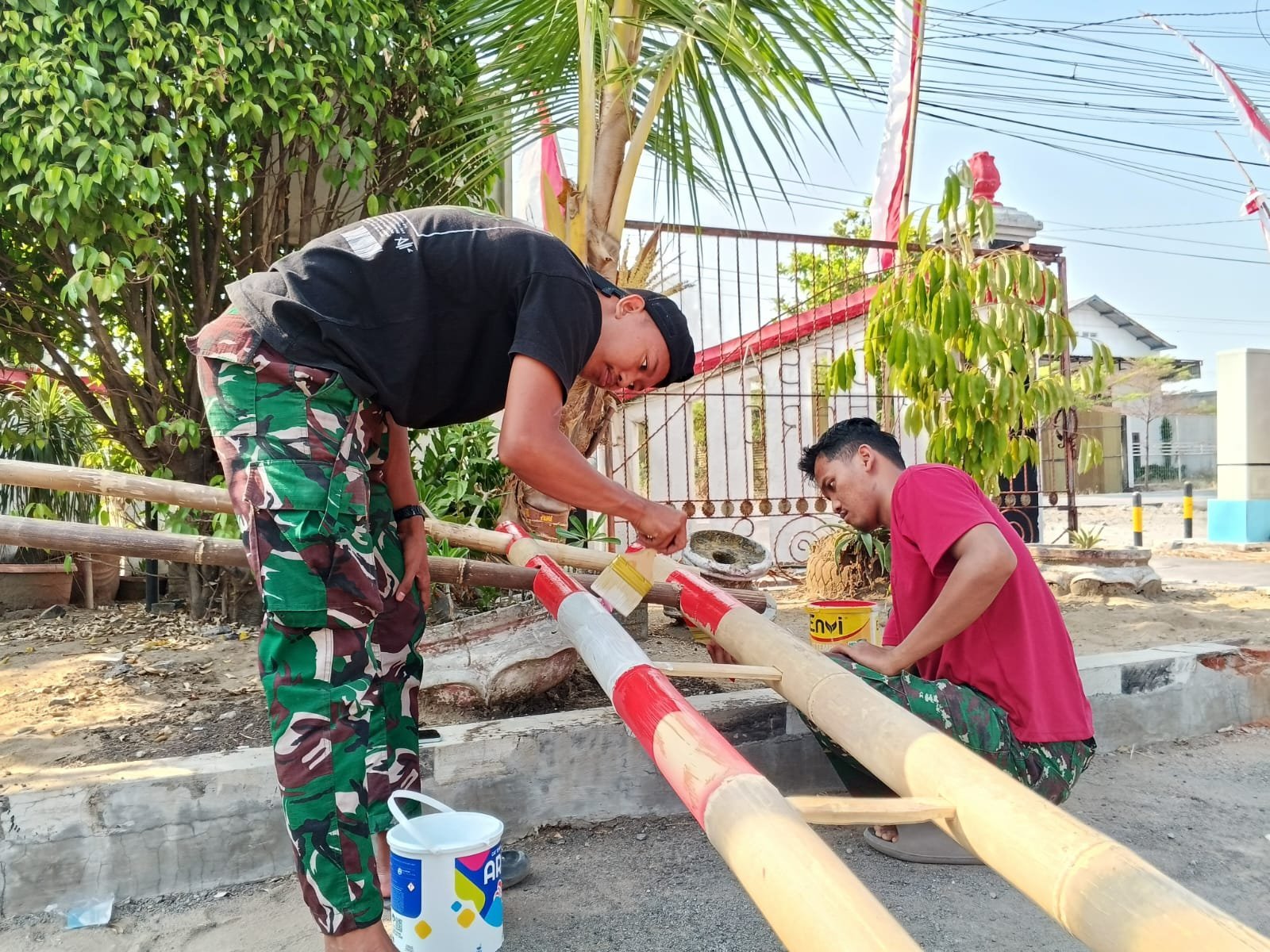 Inspeksi Perlengkapan Penutupan TMMD Dilakukan di Balai Desa Parangjoro
