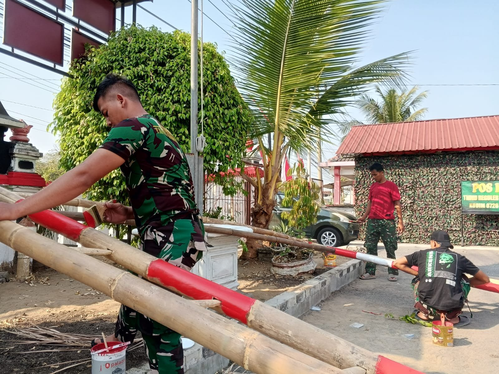 Menanti Penutupan TMMD, Balai Desa Parangjoro Ditata Satgas Kodim 0726/Sukoharjo