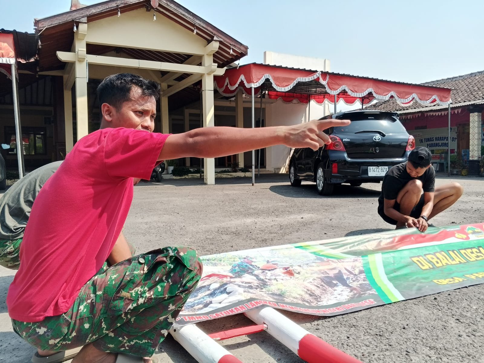 Penutupan TMMD ke-129 Kodim 0726/Sukoharjo: Balai Desa Parangjoro Disiapkan
