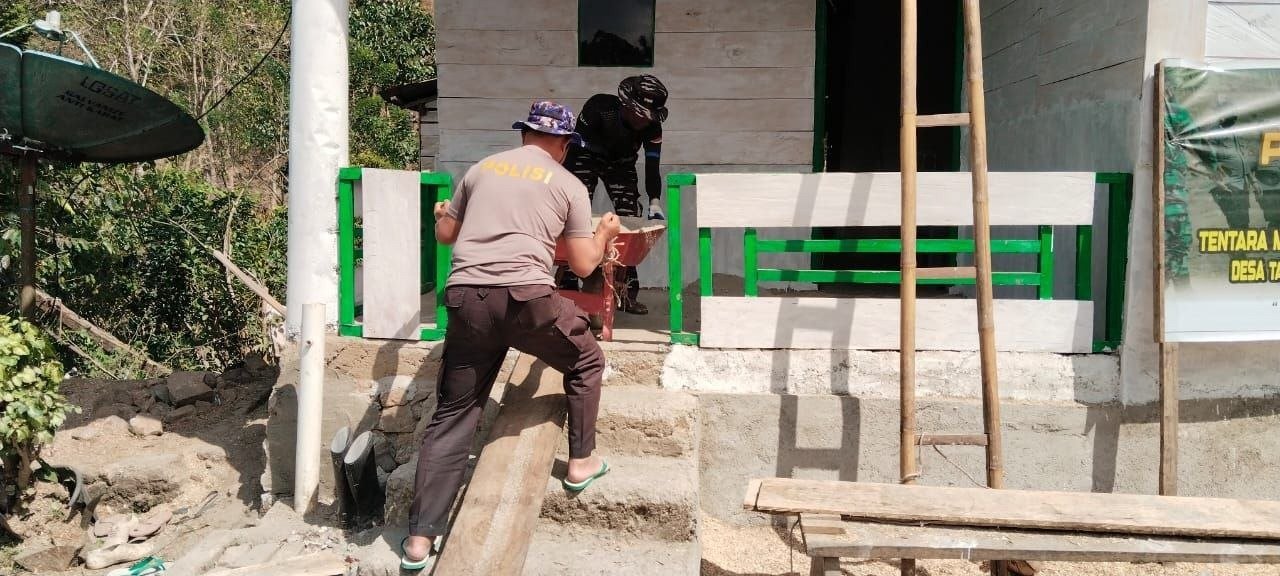 Teras Depan Demmang Rampung, TMMD ke-129 Beri Dampak Nyata
