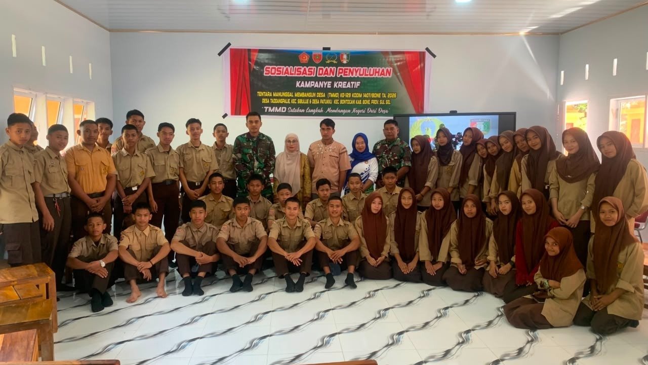 TMMD Kodim 1407/Bone Tumbuhkan Semangat Berinovasi di Patukku