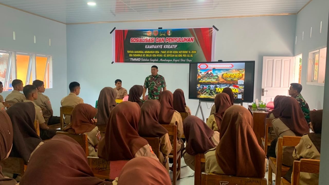Pelajar Patukku Lebih Percaya Diri Usai Kampanye Kreatif TMMD