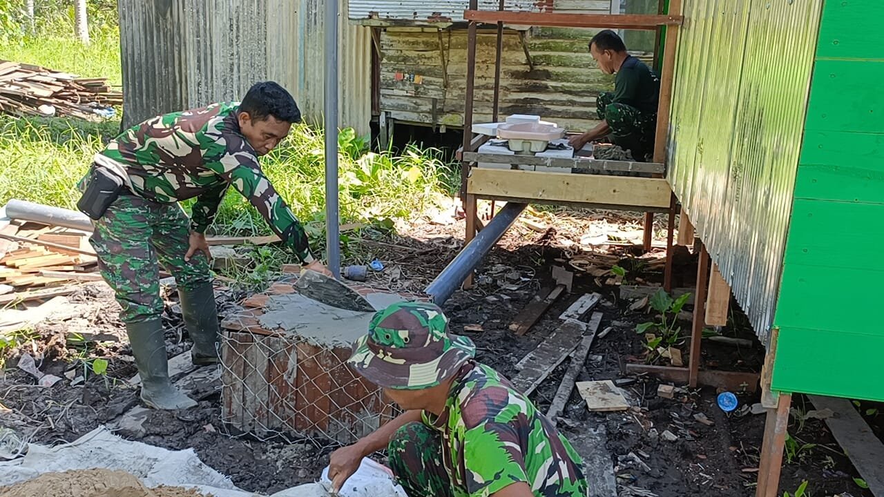Ketelitian Pengerjaan Jadi Prioritas dalam Pembangunan MCK Titik 4 TMMD