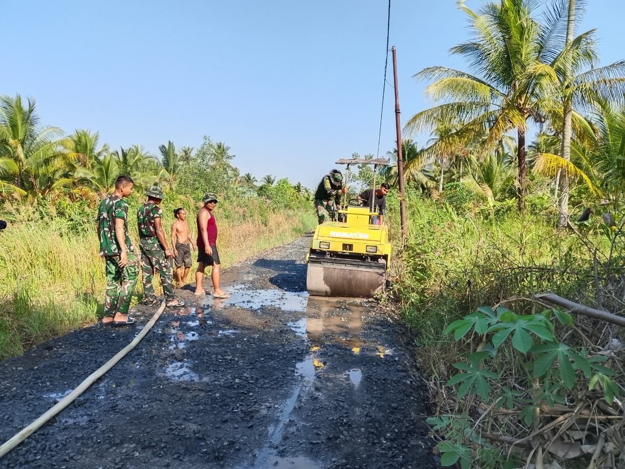 Jalan Tamban Bangun Masuk Tahap Penentu, Pemadatan Diintensifkan