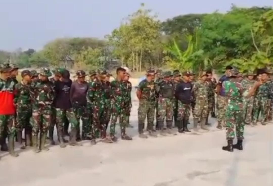 Apel Pagi Satgas TMMD di Sukoharjo, Awal Hari untuk Pembangunan Gorong-gorong dan Talud