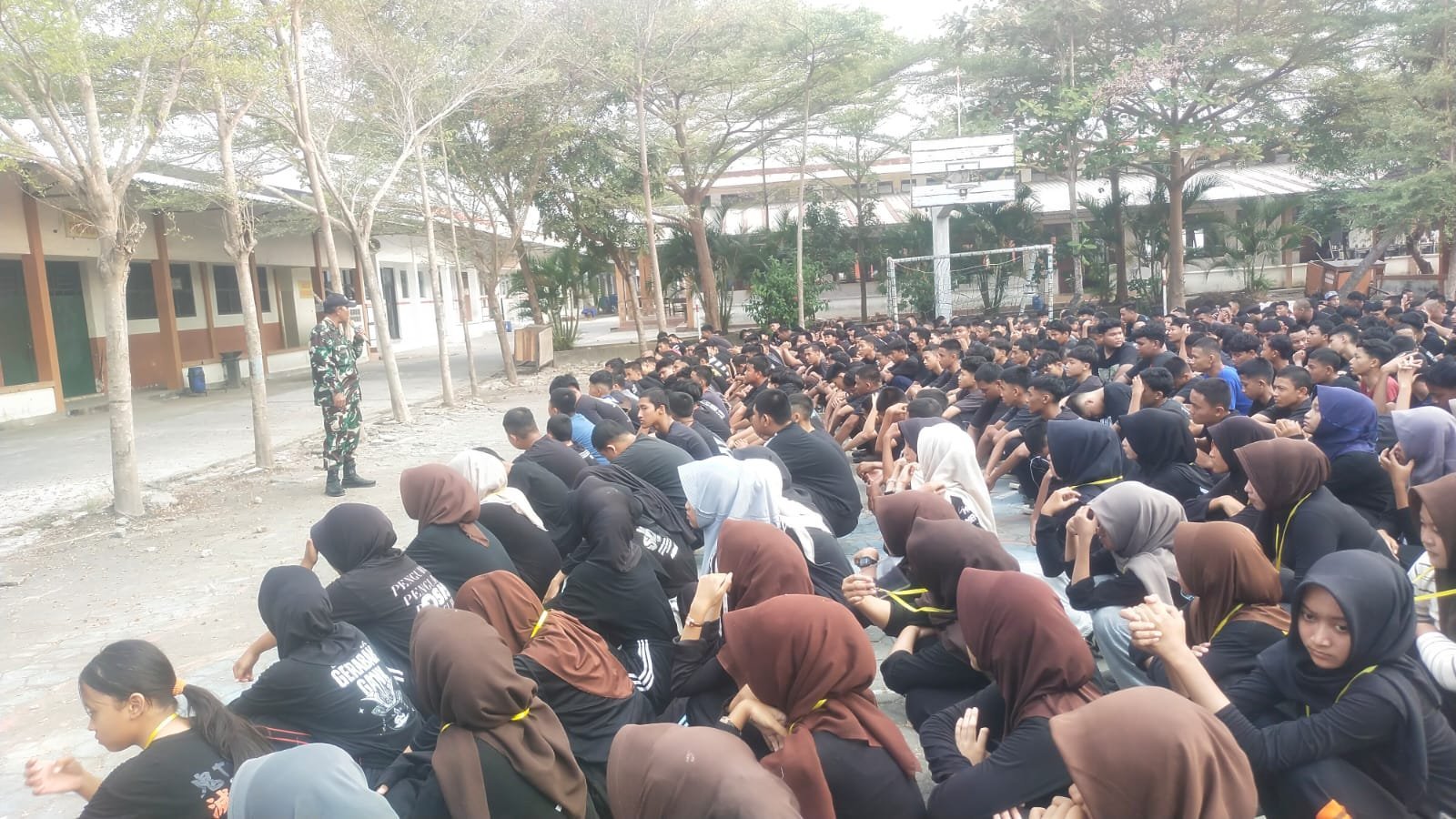 Sukoharjo: TMMD 129 Kembangkan Karakter Siswa SMK Lewat Pembekalan TNI