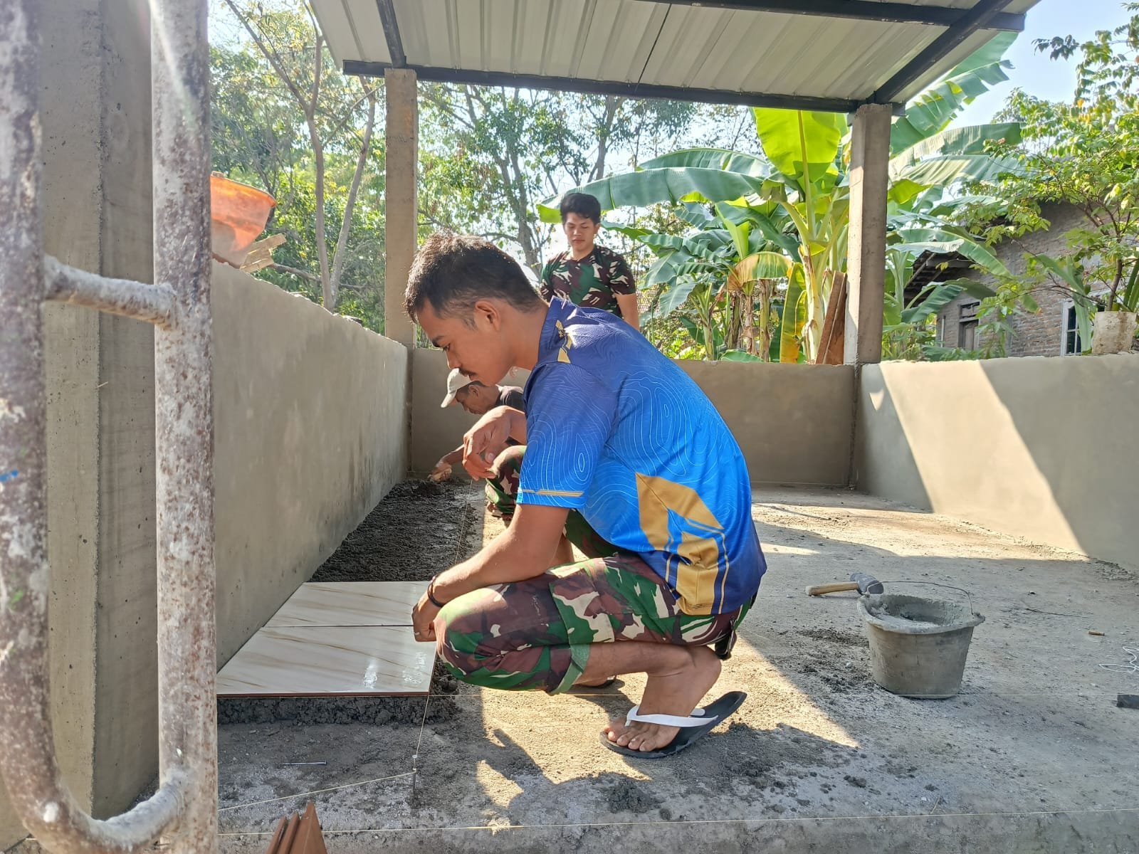 Pos Kamling Parangjoro Masuk Tahap Final, Kerja Satgas dan Warga Terbagi Rapi