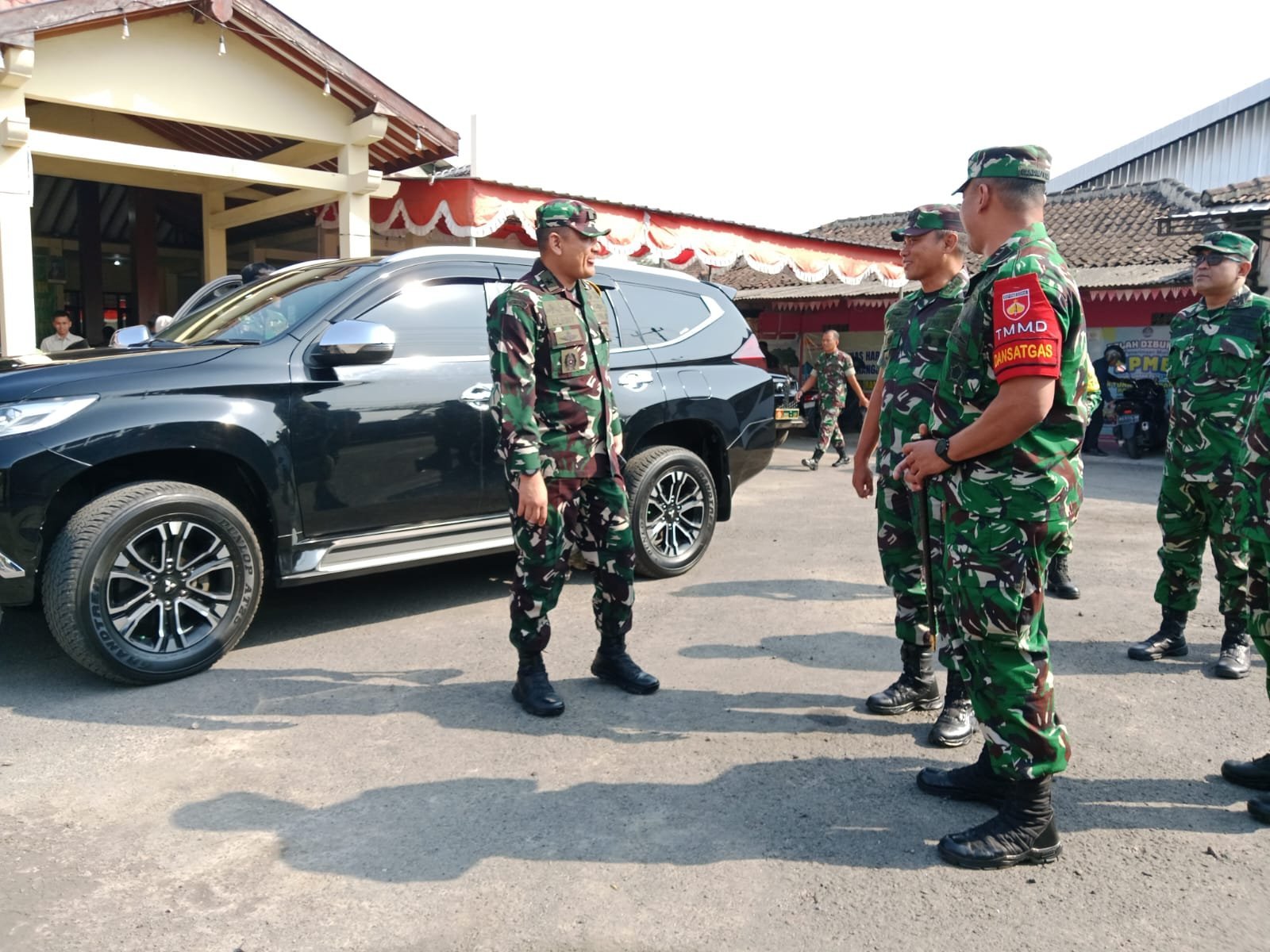Inspeksi TMMD Sukoharjo, Kadispenad Tekankan Pembangunan Jembatan dan Talut