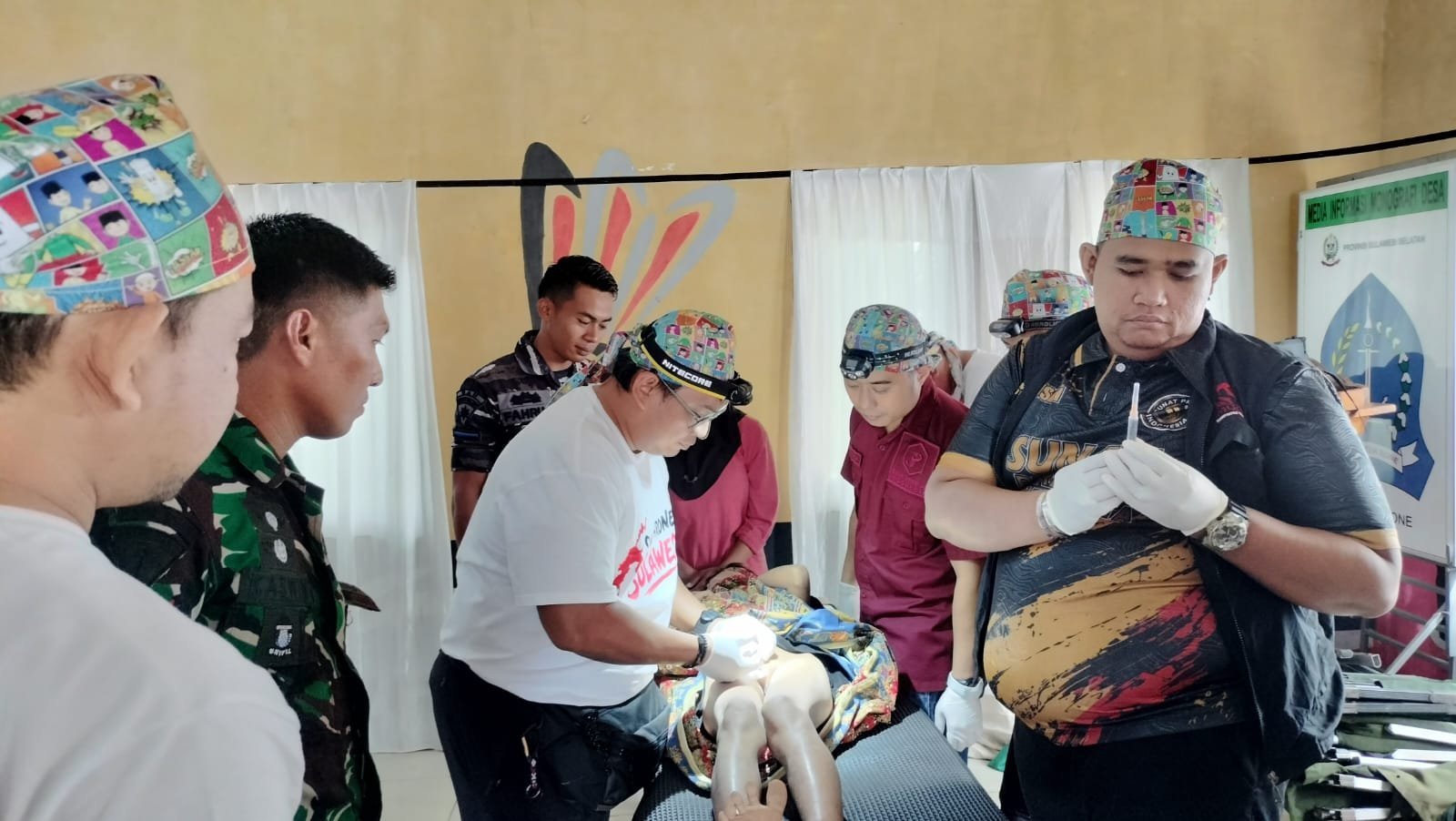 TMMD ke-129: Sunat Massal Digelar di Balai Desa Pattuku