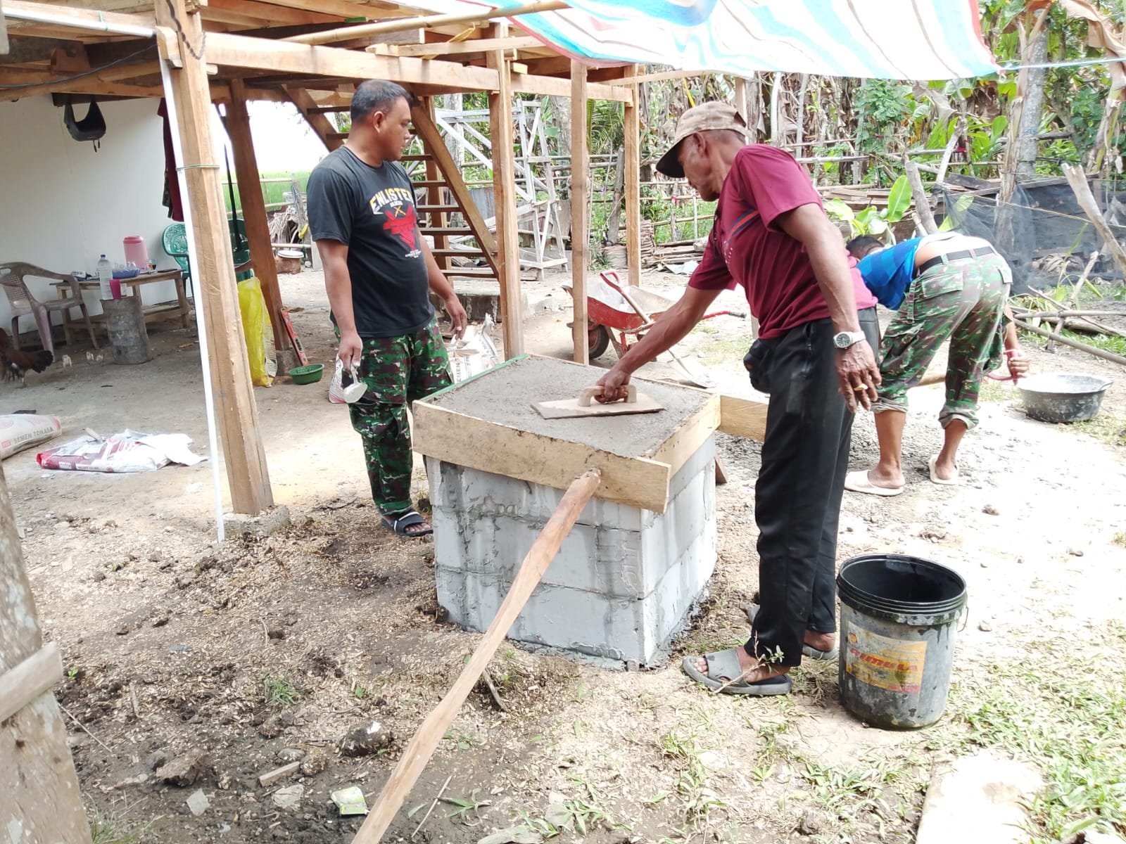 Prasasti Dipasang, Rumah RTLH Rosnawati Masuk Fase Penyelesaian TMMD ke-129